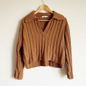 Lush Maple Coffee Brown Sweater - Size S